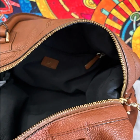 Diane Von Furstenberg Authentic Leather Satchel/ Shoulder Bag - Picture 9 of 16